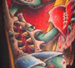 tattoo galleries/ - zombie kid, in coffin and graveyard scene tattoo - 15528